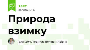 Природа взимку