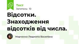 Відсотки. Знаходження відсотків від числа.