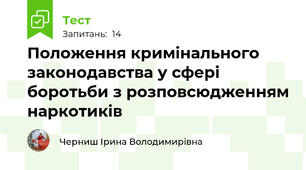  Положення кримінального законодавства у сфері боротьби з розповсюдженням наркотиків 
