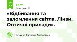 «Відбивання та заломлення світла. Лінзи. Оптичні прилади».