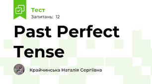 Past Perfect Tense