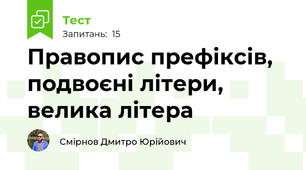 Правопис префіксів, подвоєні літери, велика літера