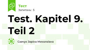 Test. Kapitel 9. Teil 2