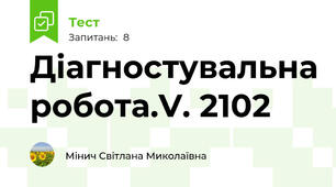 Діагностувальна робота.V. 2102