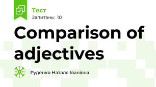 Comparison of adjectives