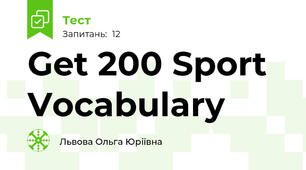 Get 200 Sport Vocabulary