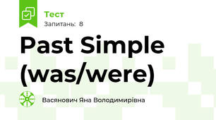  Past Simple (was/were)