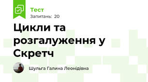 Цикли та розгалуження у Скретч