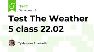 Test The Weather 5 class 22.02