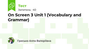 On Screen 3 Unit 1 (Vocabulary and Grammar)