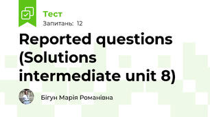 Reported questions (Solutions intermediate unit 8)