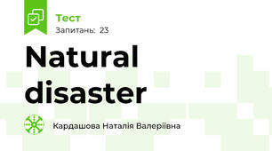  Natural disaster