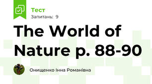The World of Nature p. 88-90