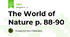 The World of Nature p. 88-90
