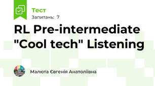 RL Pre-intermediate "Cool tech" Listening