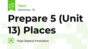Prepare 5 (Unit 13) Places