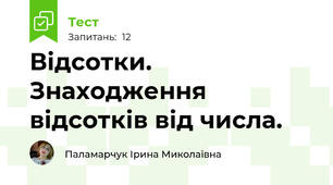 Відсотки. Знаходження відсотків від числа. 