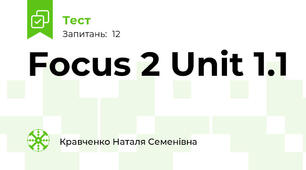 Focus 2 Unit 1.1