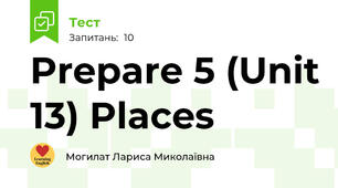Prepare 5 (Unit 13) Places