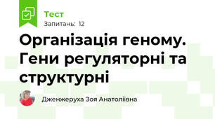 Організація геному. Гени регуляторні та структурні