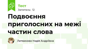 Подвоєння приголосних на межі частин слова