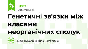 Генетичні зв'язки між класами неорганічних сполук