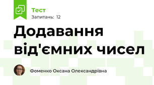  Додавання від'ємних чисел
