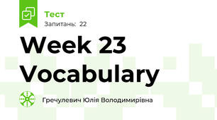 Week 23 Vocabulary