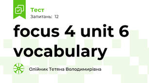focus 4 unit 6 vocabulary