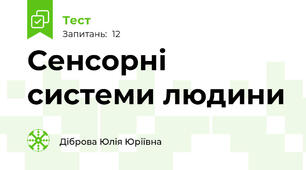  Сенсорні системи людини