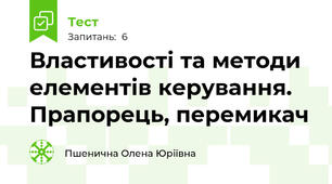 Властивості та методи елементів керування. Прапорець, перемикач