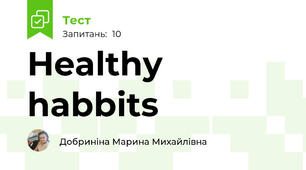 Healthy habbits 