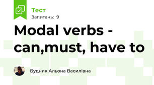 Modal verbs - can,must, have to  