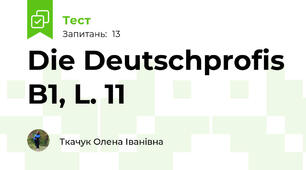 Die Deutschprofis B1, L. 11
