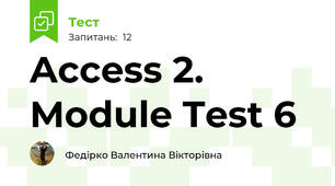 Access 2.  Module Test 6