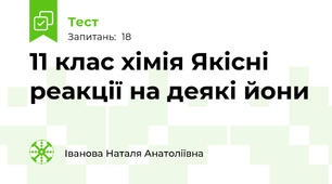 11 клас хімія Якісні реакції на деякі йони