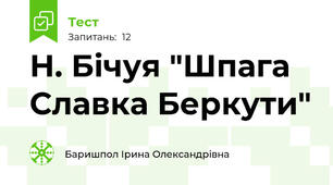 Н. Бічуя "Шпага Славка Беркути"