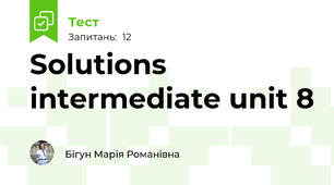 Solutions intermediate unit 8