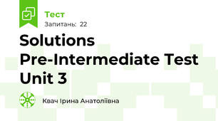 Solutions Pre-Intermediate Test Unit 3