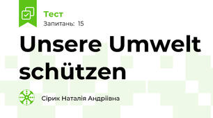 Unsere Umwelt schützen