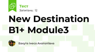 New Destination B1+ Module3