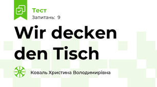 Wir decken den Tisch