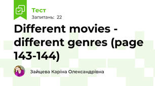 Different movies - different genres (page 143-144)