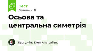 Осьова та центральна симетрія