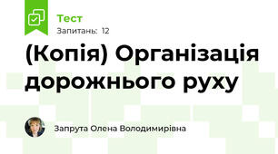 (Копія) Організація дорожнього руху