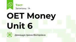 OET Money  Unit 6 