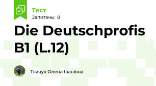 Die Deutschprofis B1 (L.12)