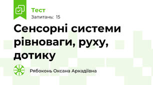 Сенсорні системи рівноваги, руху, дотику