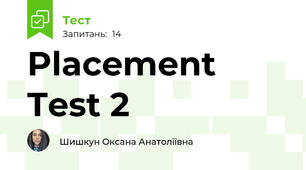 Placement Test 2