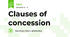 Clauses of concession